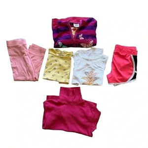 H&M Mixed Tops Shorts Bundle Long Sleeves Play Sporty Girls Bundle SZ 4T#2040